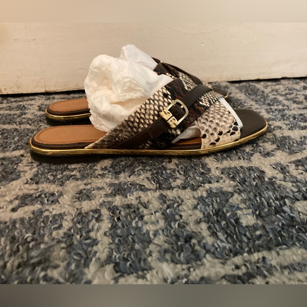 Tory Burch Delaney snakeskin slide - Picture 3 of 4